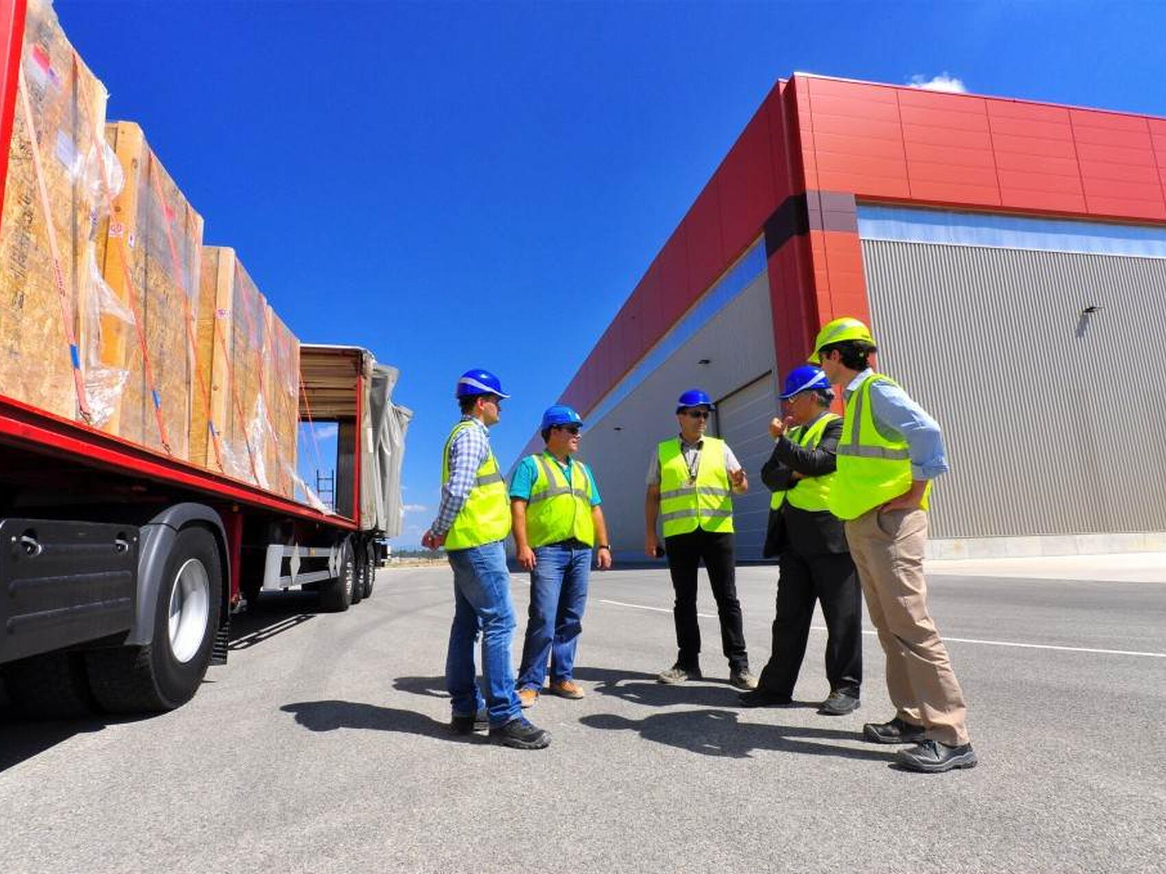 The first completed components